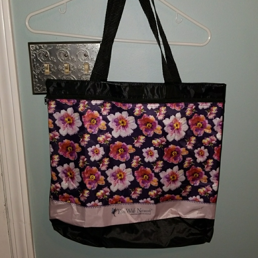 Kids Wish Network floral tote